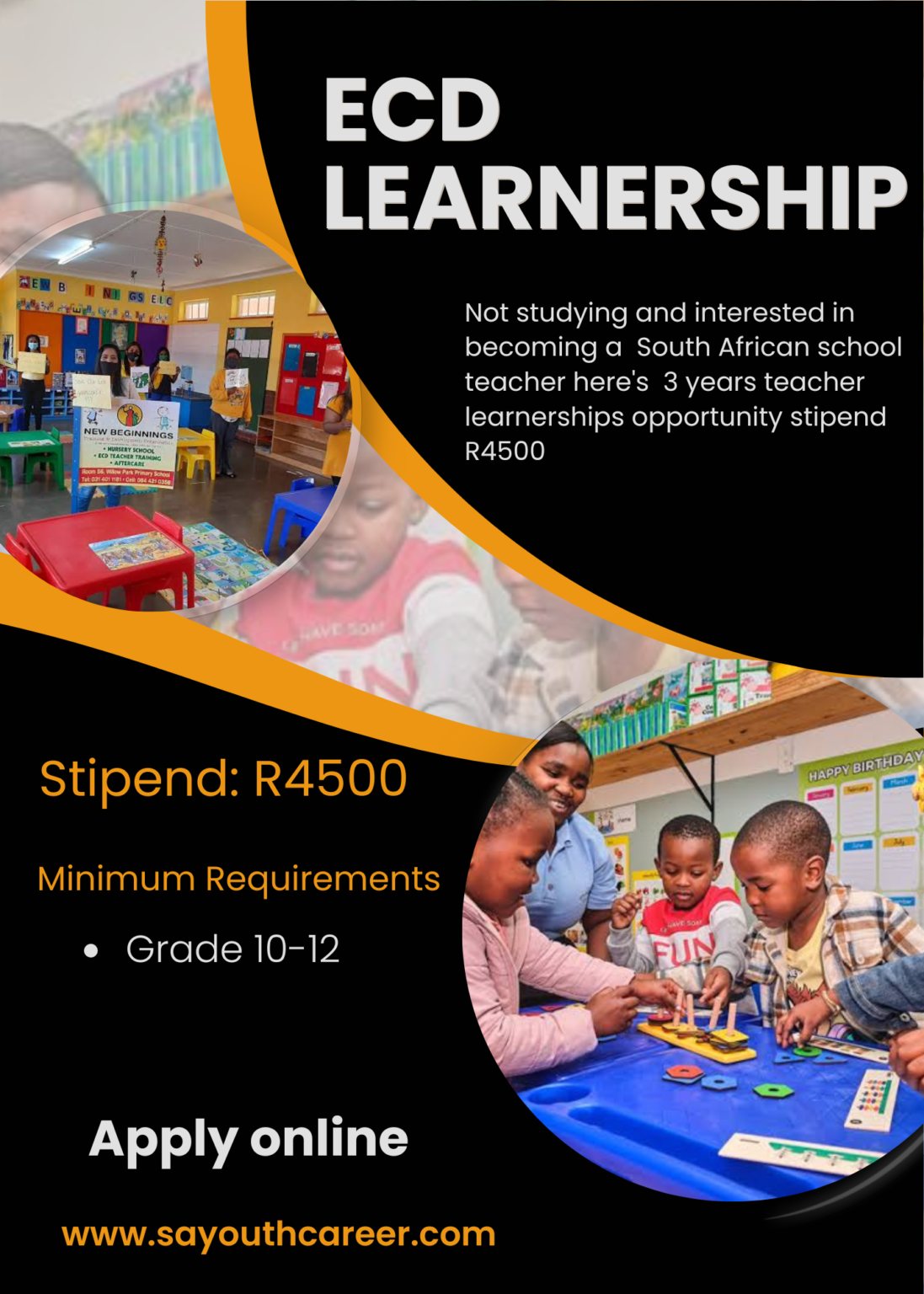 HOW TO APPLY ECD LEARNERSHIP 2024 - SAYOUTH CAREERS